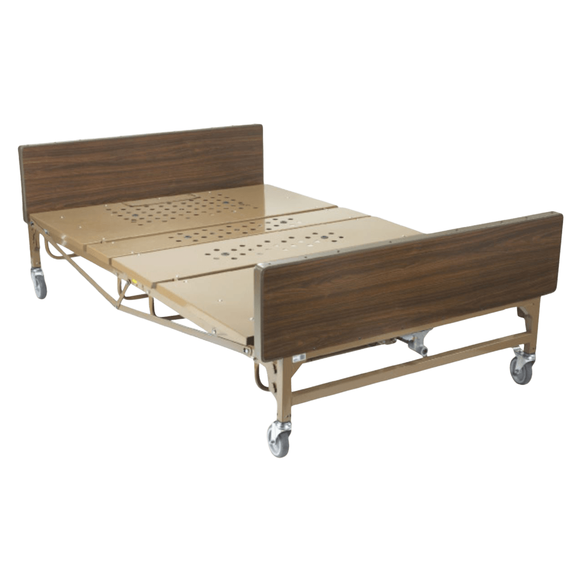 Drive Medical Designs Full Electric Hospital Bed, Heavy Duty, Steel, with Mattress and Rails