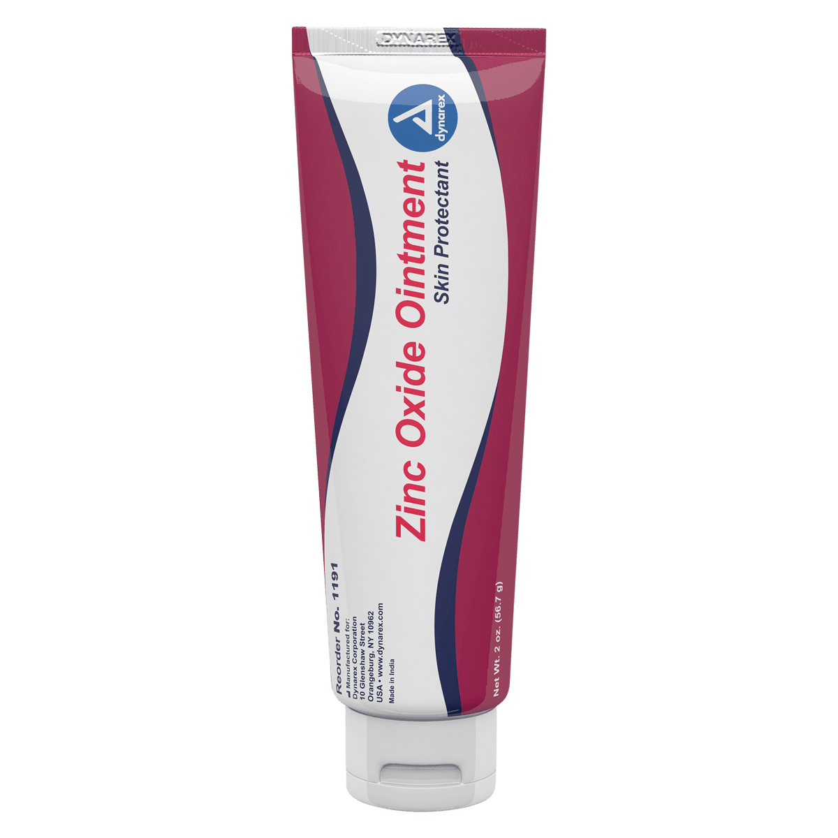 Dynarex Zinc Oxide Ointment, Skin Protectant, 2 oz Tube, Scented, 72/Case, #1191