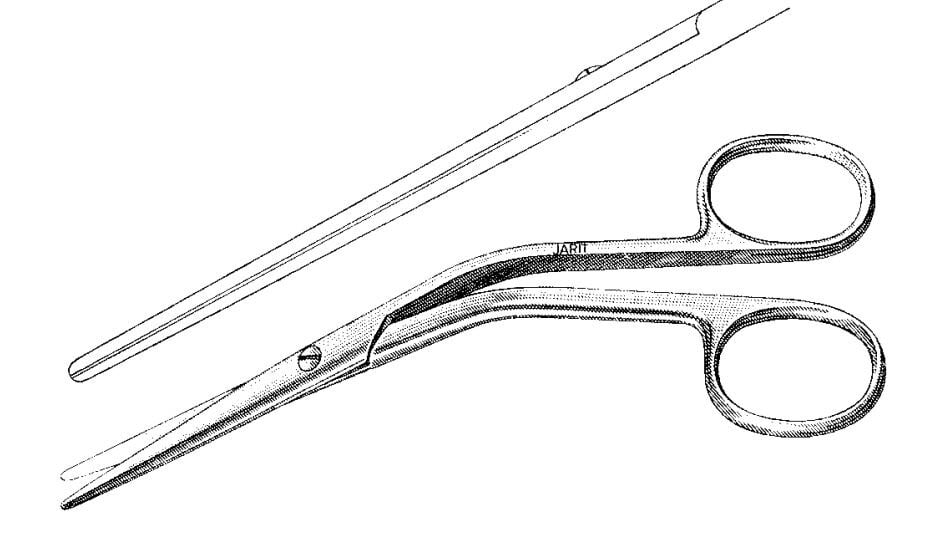 Jarit Cottle Dorsal Scissors, Heavy, 5-3/4" (14.6 cm), Reusable