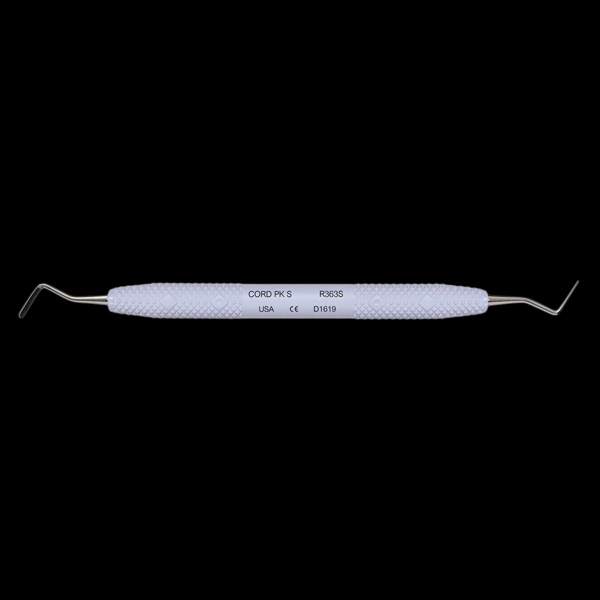 PDT 113 Stainless Steel Straight Cord Packer, Serrated, Resin Handle, Double-Ended, 1/Pk, R363S