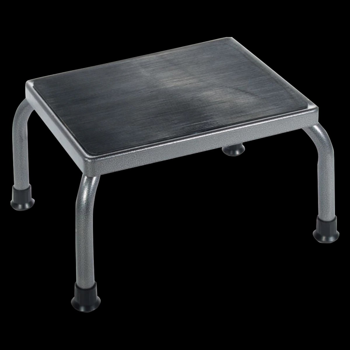 Drive Medical Designs Step Stool, Silver Vein, 4-Leg, with Non-Skid Rubber Feet