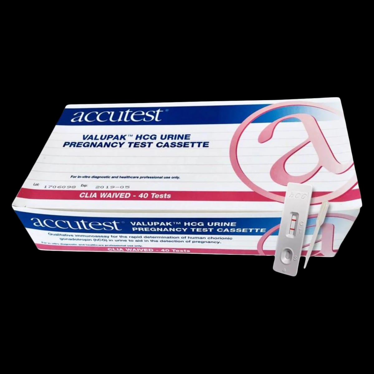 Accutest Pregnancy Test CLIA Waived ValuPak, Urine, 40 Tests/Box