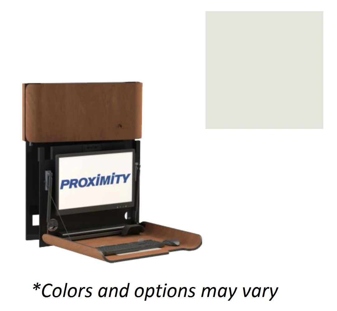 Classic CXT-28-Slim-RSVL Wall-Mounted Workstation, MDF, White (CXT-28-SLIM-RSVL)