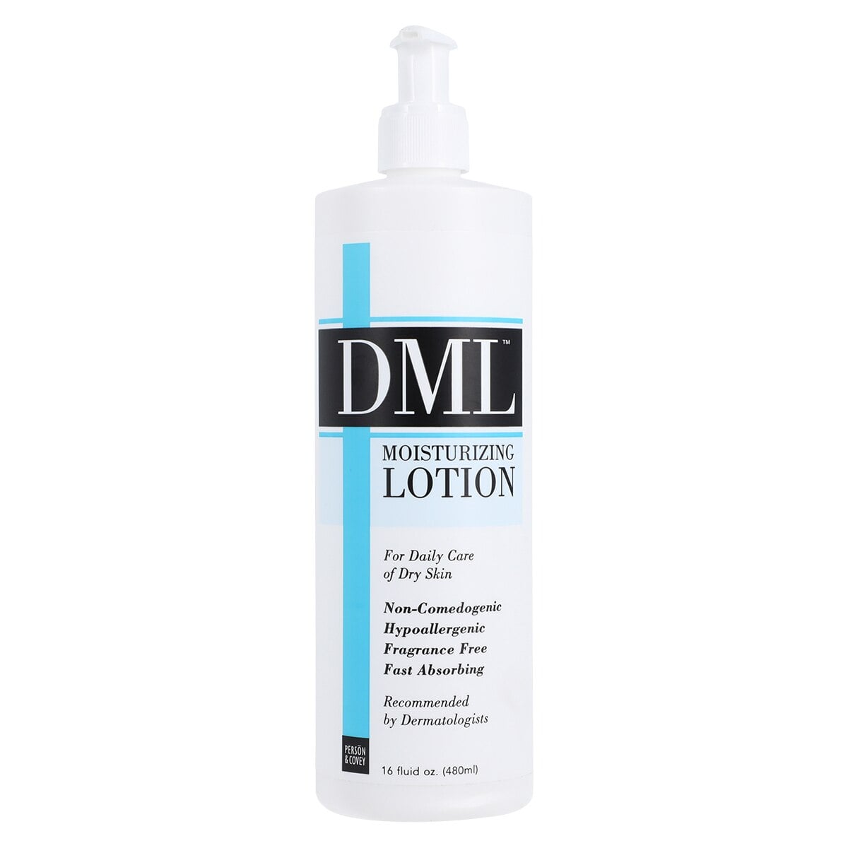 DML Moisturizer Lotion, Fragrance Free, 16 oz Bottle
