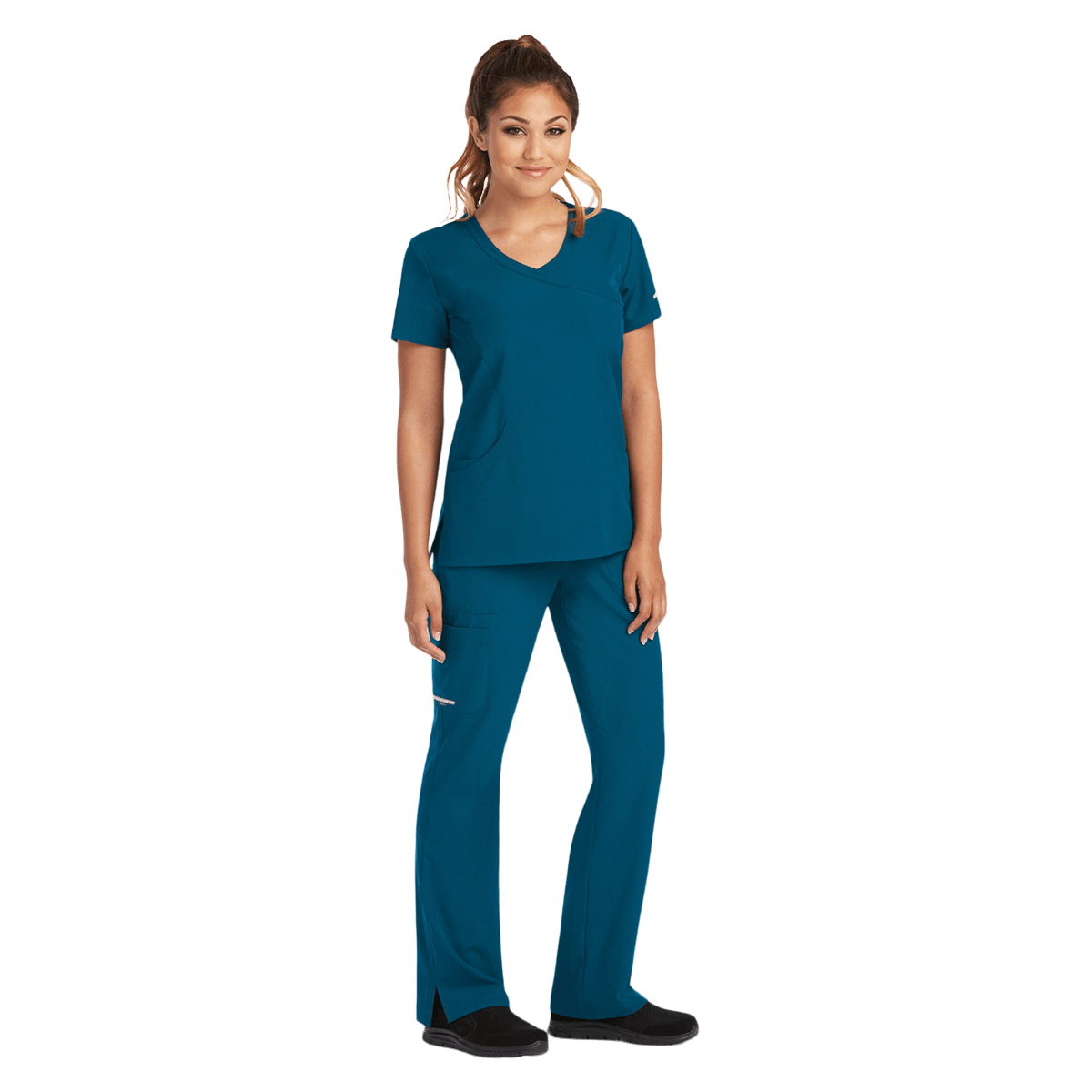 Skechers Women's Bahama Scrub Top, SK102, Modern Fit, X-Large, 25.5 in Length, 3 Pockets