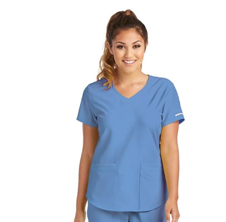 Skechers Scrub Top, Women's, X-Small, Ceil, Modern Fit, V-Neck, 3 Pockets, SK101
