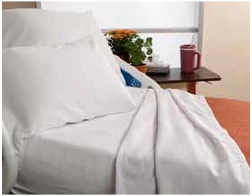 Global Select Flat Sheet, White, 55% Cotton/45% Polyester, 66" x 115"