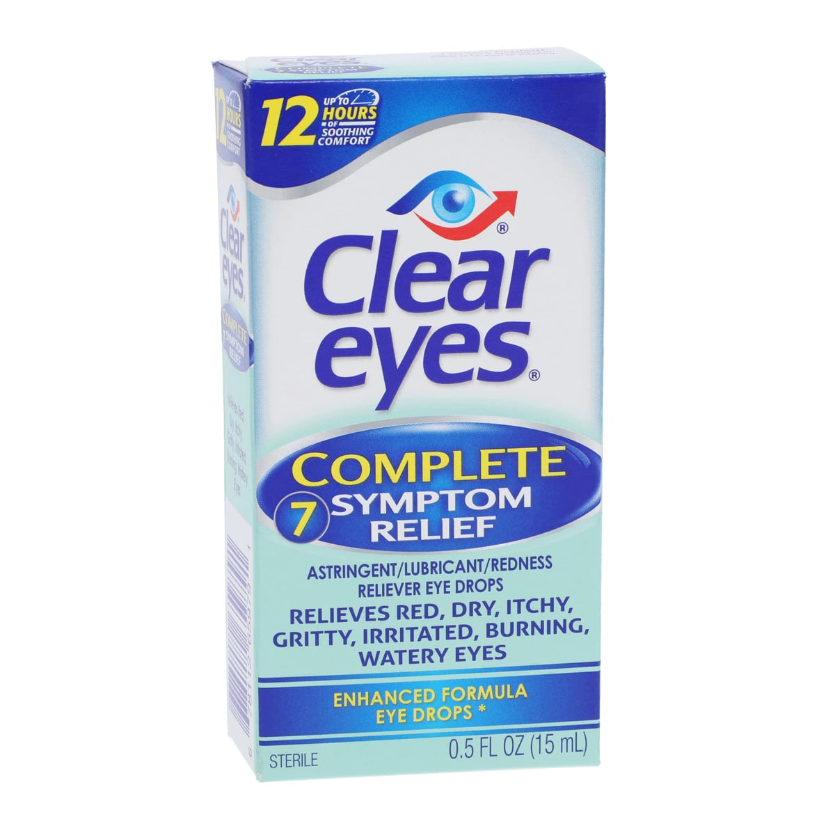 Clear Eyes Complete Eye Drops, 15 ml Bottle