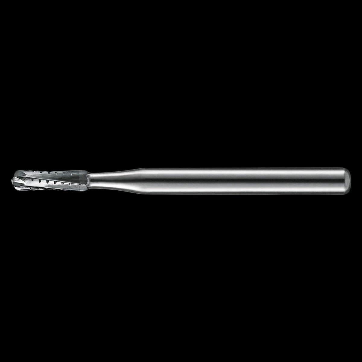 Kerr FGSS 1557 Carbide Bur, Straight Round End Crosscut, Friction Grip Short Shank, 1mm Diameter, 3.7mm Length, 10/Pk
