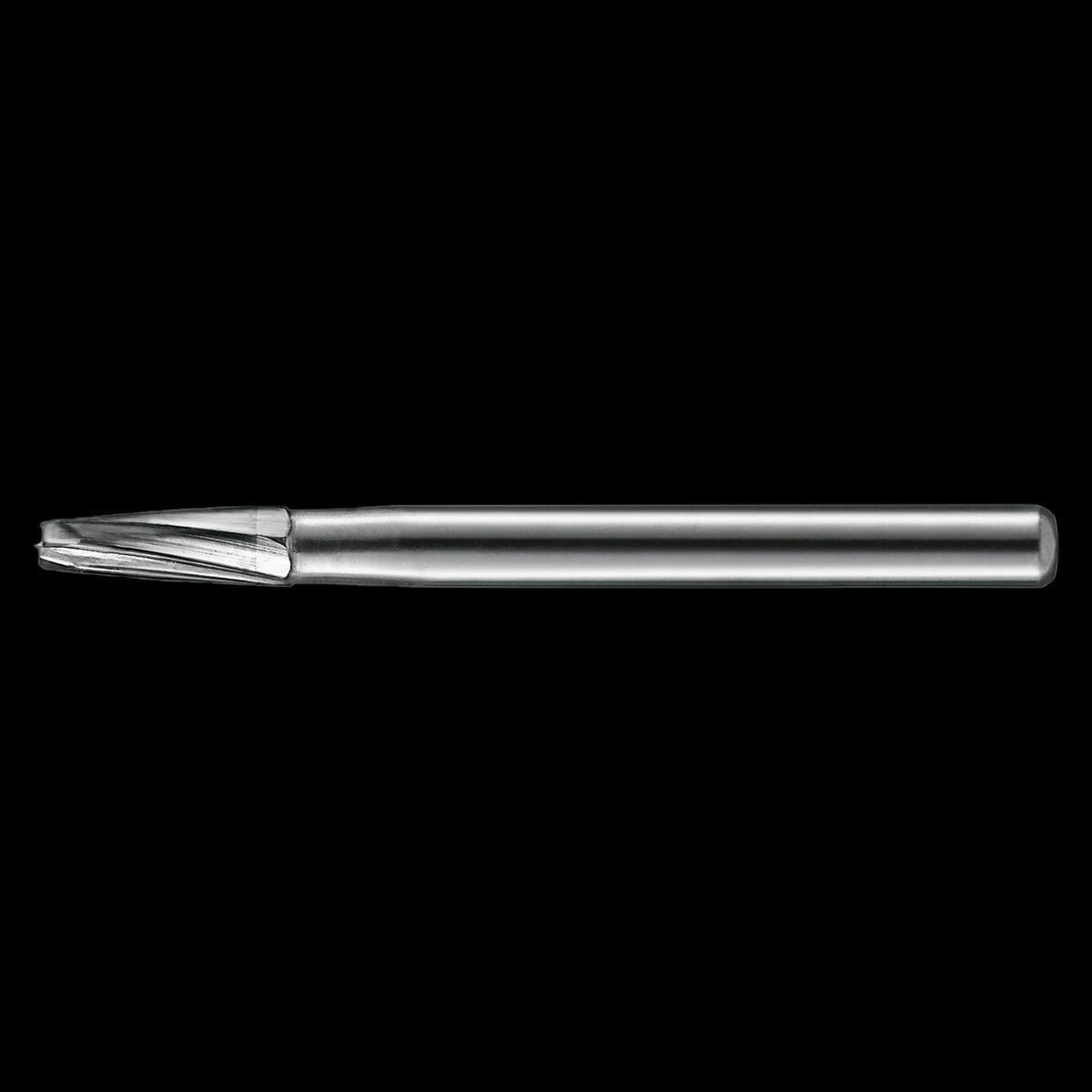 KaVo Kerr Operative Carbide Bur #1172, Taper Round End, Latch Angle, 6 Flutes, 1.6 mm Diameter, 4.1 mm Length, 10/Pkg
