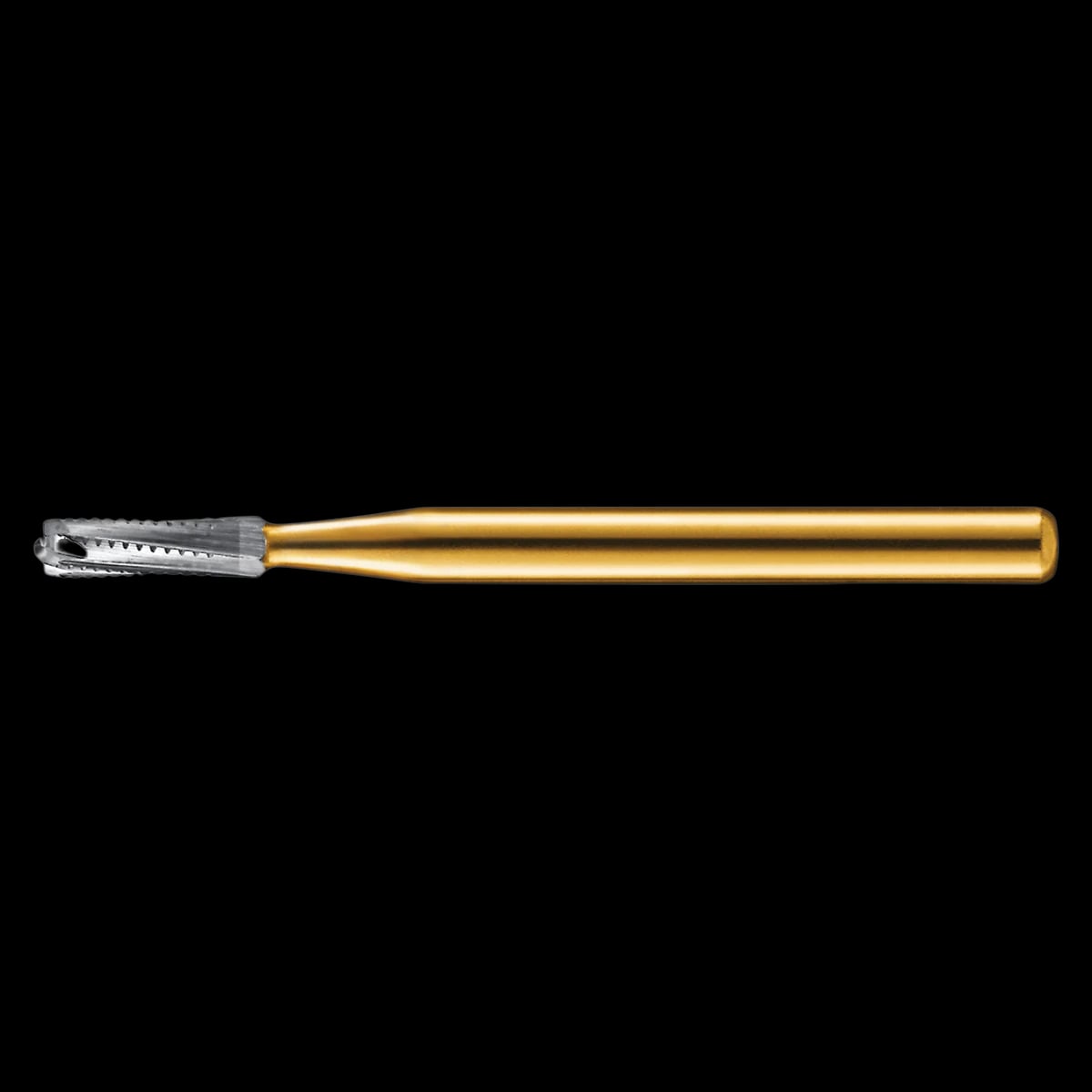 Kerr (KaVo Kerr) FG 1958 Carbide Bur, Fine Cross-Cut, Straight Round End, Friction Grip, 1.2 mm Diameter, 3.7 mm Length, 10/Pk, FG1958-KC0