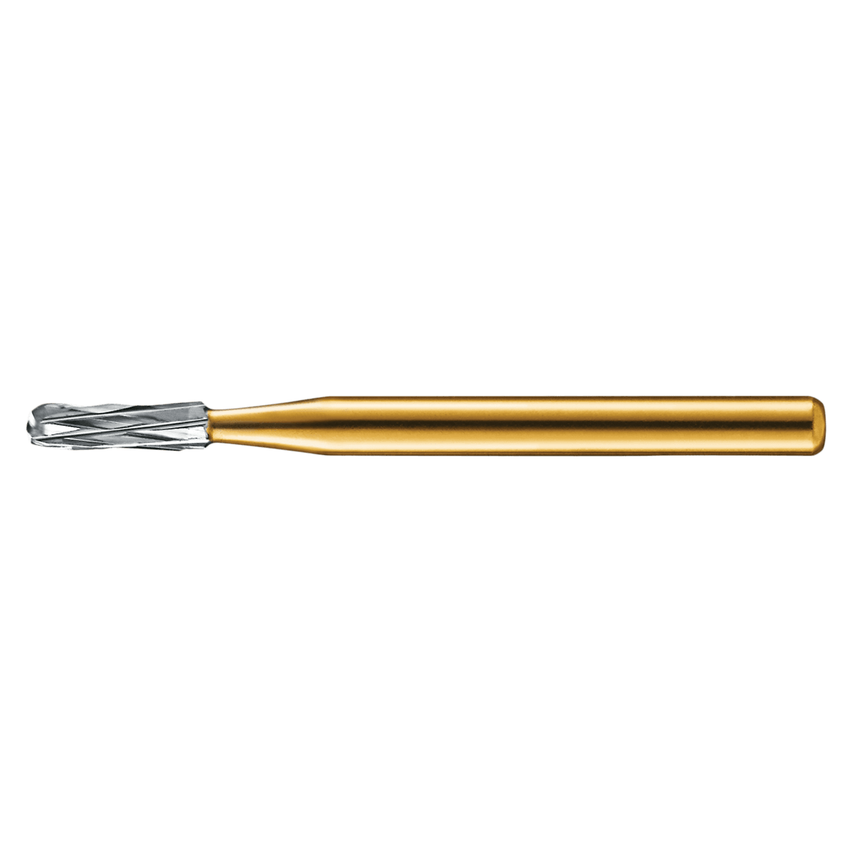 Kerr (KaVo Kerr) FG 2158 Carbide Bur, Kriss Cross, Straight Dome, Friction Grip, 6 Flutes, 1.2 mm Diameter, 3.7 mm Length, 10/Pk, FG2158-KC0