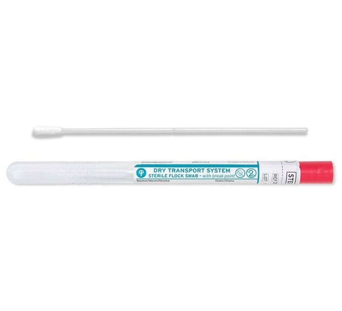 PurFlock Ultra Sterile Flocked Specimen Collection Swab, 100/Box