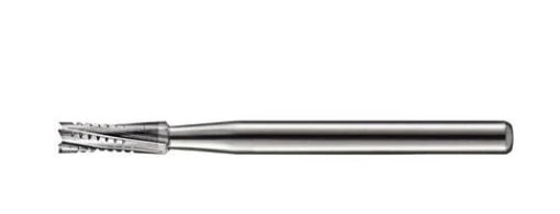 Kerr FGOS558 Carbide Bur, #558, Straight Flat End, Cross-Cut, Friction Grip, Surgical Length, 1.2 mm Diameter, 3.7 mm Head Length, 10/Pkg
