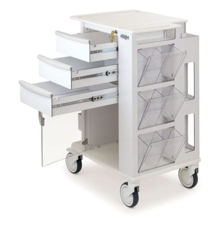 Marketlab Insight Phlebotomy Cart with 5" Casters