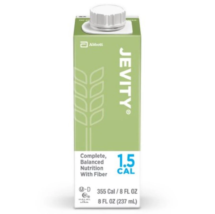 Jevity 1.5 Cal Unflavored Oral/Tube Feeding Nutrition, 8 oz Cartons, 24/Case