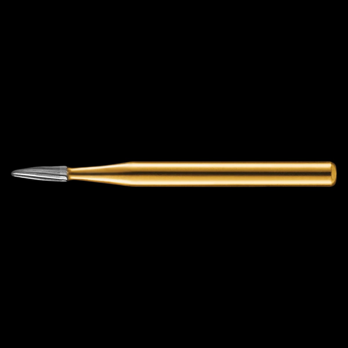 Kerr Trimming & Finishing Carbide Bur FG 7802, Bullet, 12 Flute, 1 mm Diameter, 2.8 mm Length, 10/Pk, FG7802-KC0