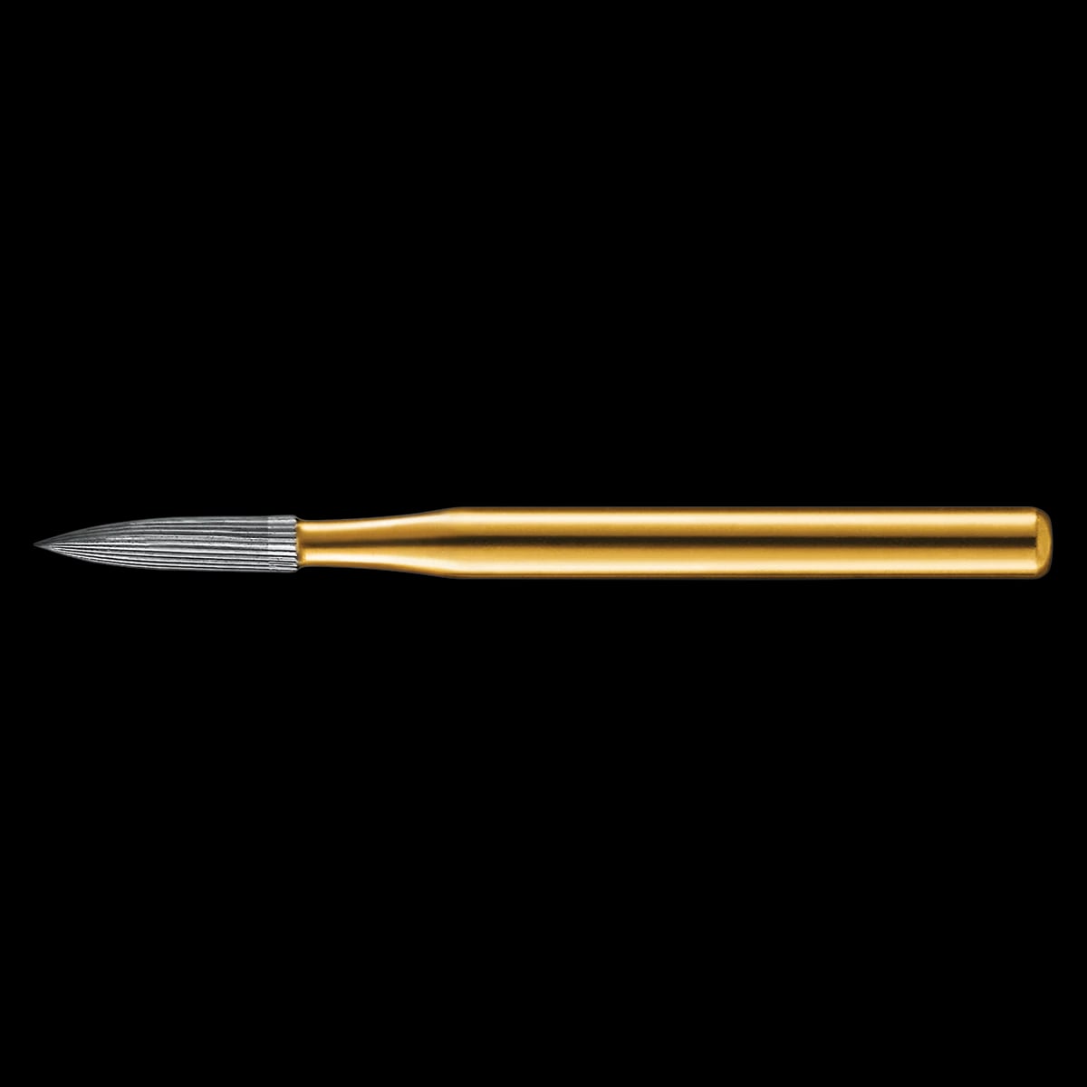 KaVo Kerr Trimming and Finishing Carbide Bur, Friction Grip, Needle, #7902, 1.0 mm, 12-Bladed, 10/Pk, FG7902-KC0