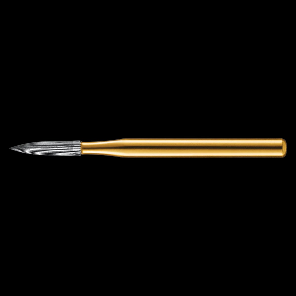 KaVo Kerr Trimming & Finishing Carbide Bur FG 7901, Needle Shape, 12 Flute, 0.9 mm Diameter, 2.2 mm Length, 100/Pkg, FG7901-KCC