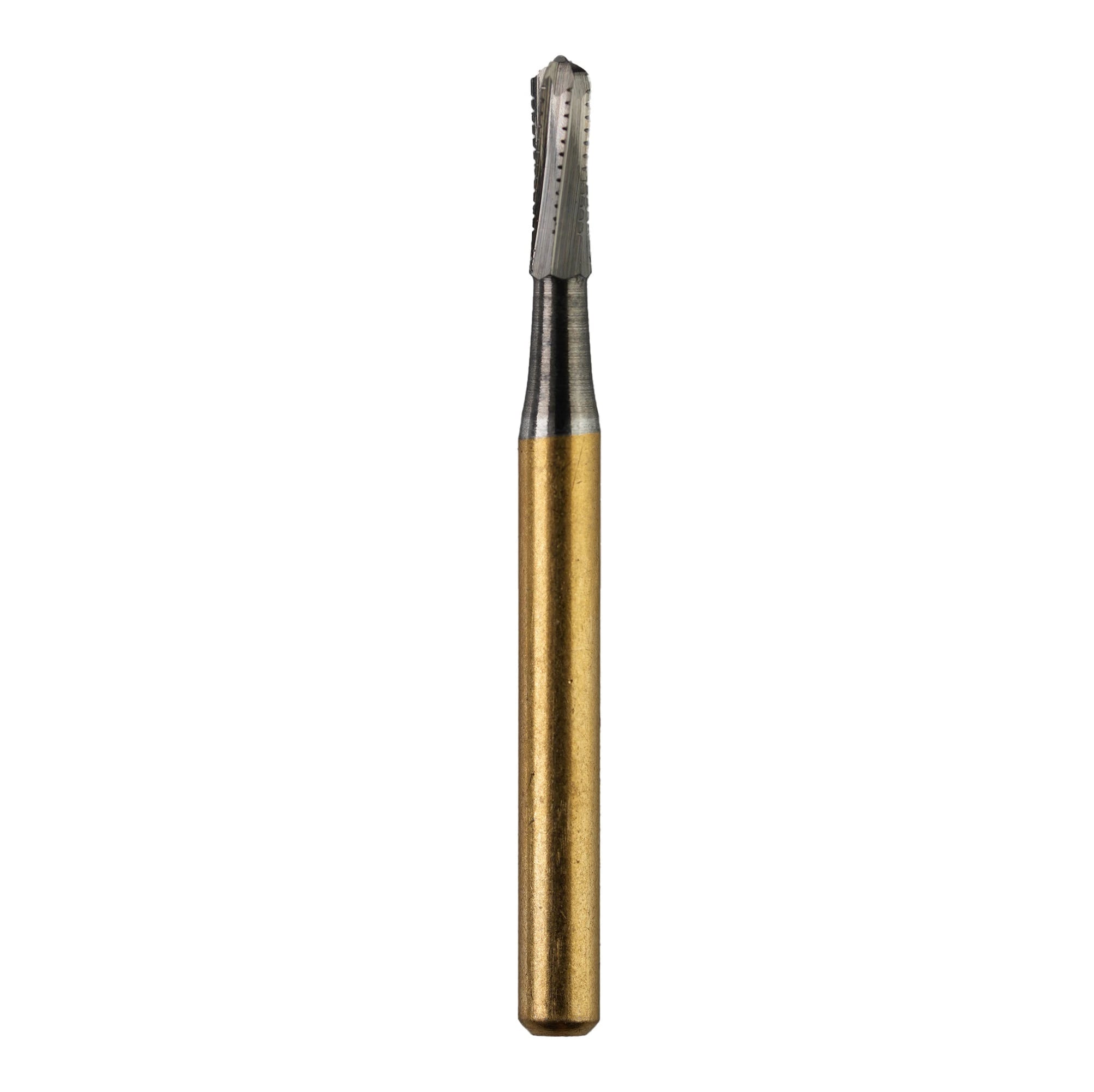 Kerr Specialty Carbide Bur FG 1958, Fine Cross-Cut, Straight Fissure Round End, 6 Flutes, 1.2mm Diameter, 3.7mm Length, 100/Pk