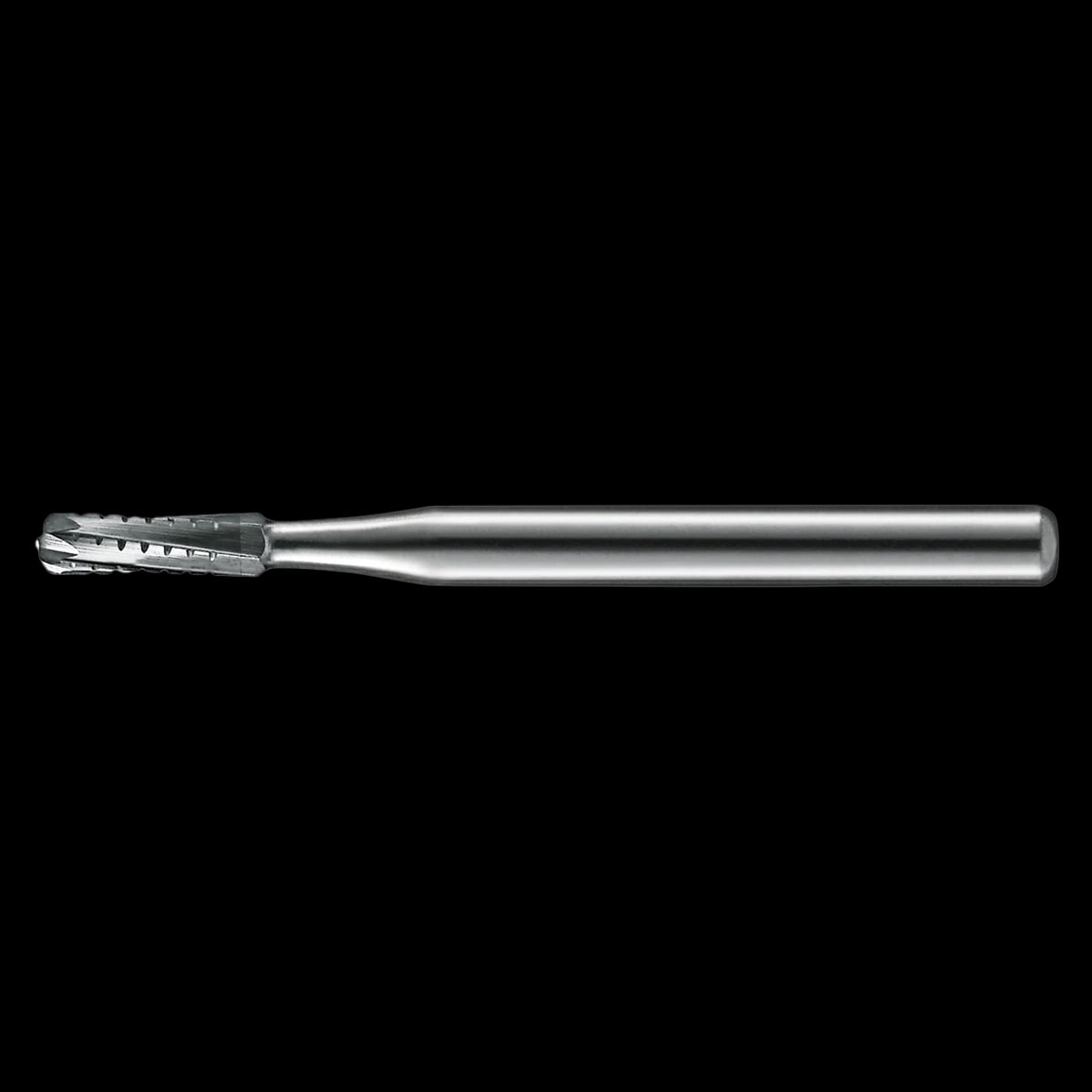 KaVo Kerr Regular Operative Carbide Bur #1556, FG, Straight Dome End Crosscut 6 Flute, 0.9 mm Diameter, 3.2 mm Length, 100/Pkg, FG1556-KCC