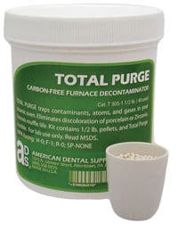 Total Purge® Carbon-Free Furnace Decontaminator Kit, 1/2 lb Tub with 5g Crucible