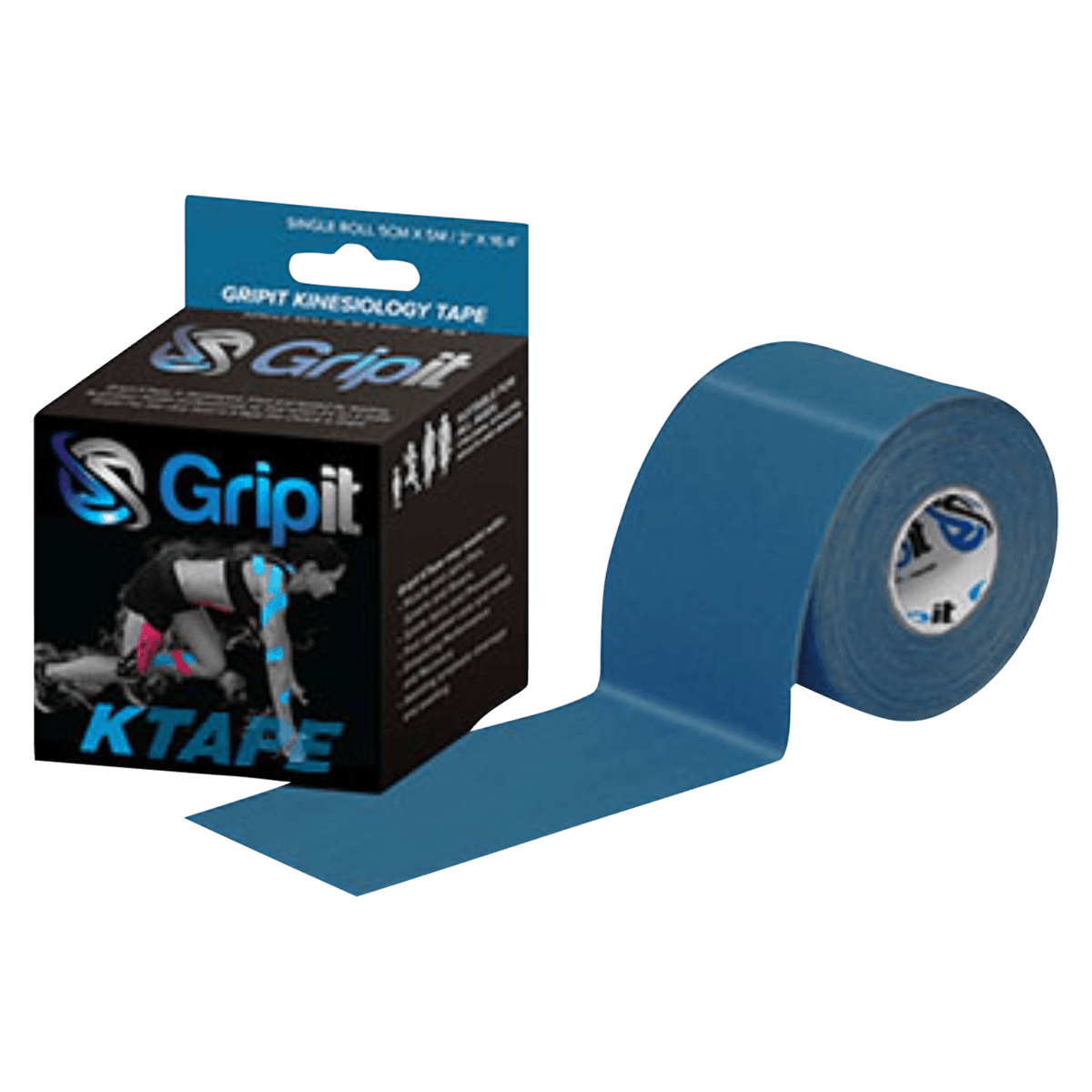 Strapit OG Kinesiology Tape, Cotton/Lycra/Spandex, 2" x 5.5 yd, Royal Blue, Latex-Free, 01KT0J082RSC2NN8FYYXE6YGNR