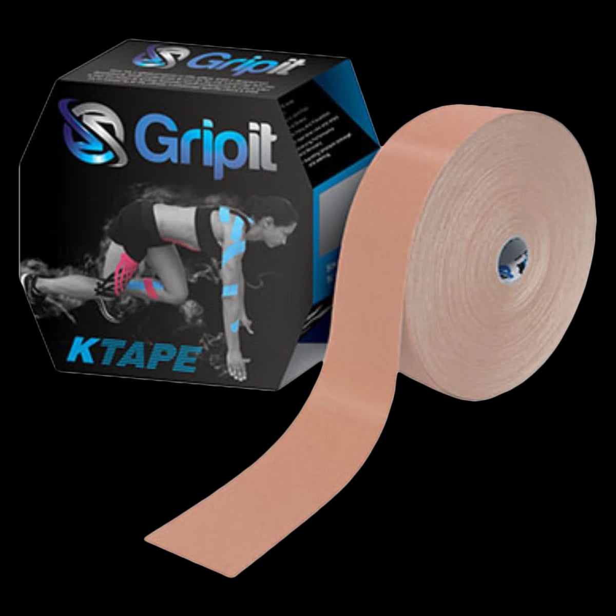 Strapit OG Kinesiology Tape, Cotton/Lycra/Spandex, 2" x 34 yd, Tan, Latex-Free, 01KT0J08Q5NP4RNM5Q9F3SK56R