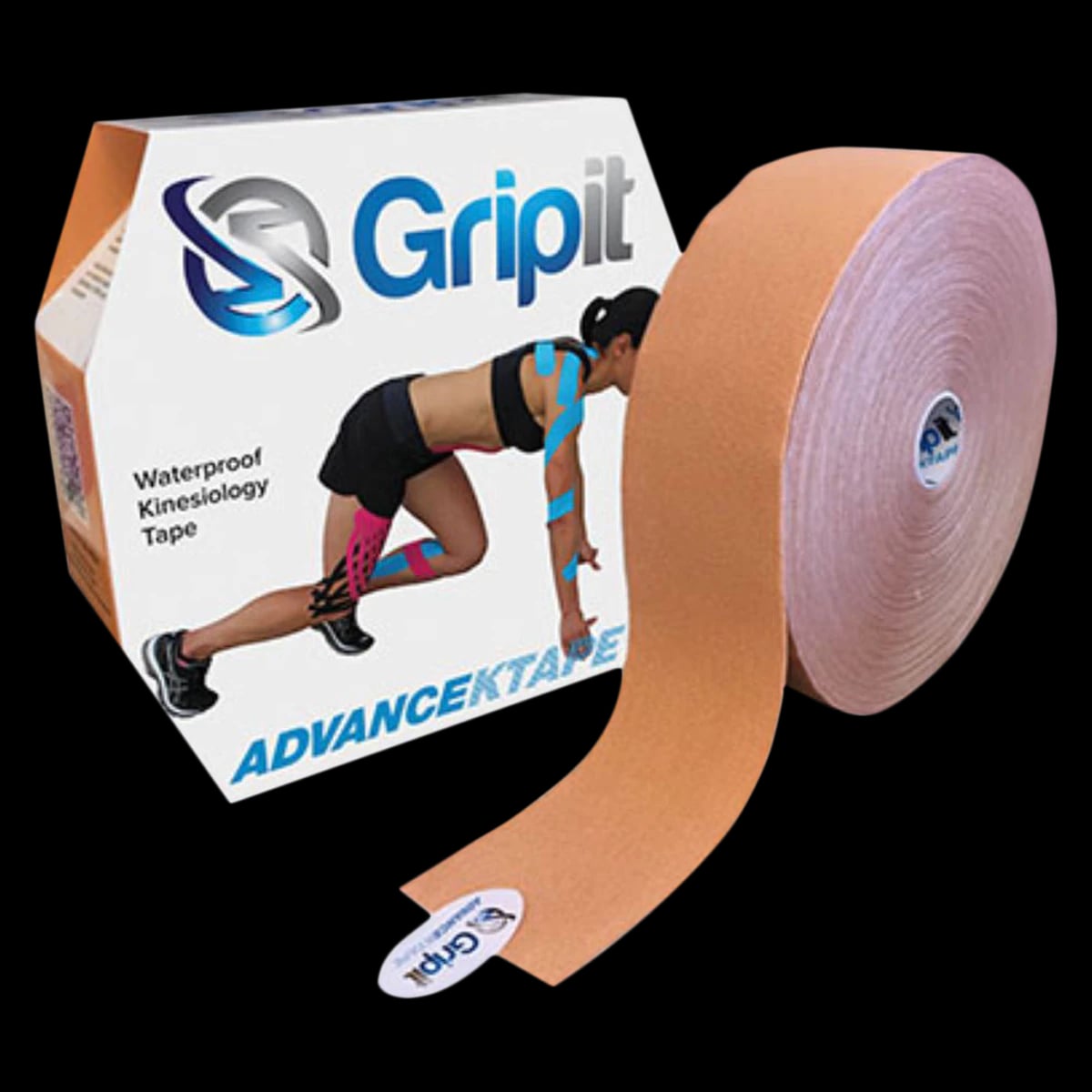 Strapit Advance Kinesiology Tape, Viscose/Synthetic, 2" x 34 yd, Tan, Latex-Free, 01KT0J0AFDPKC3AMF8VMY9YHGB