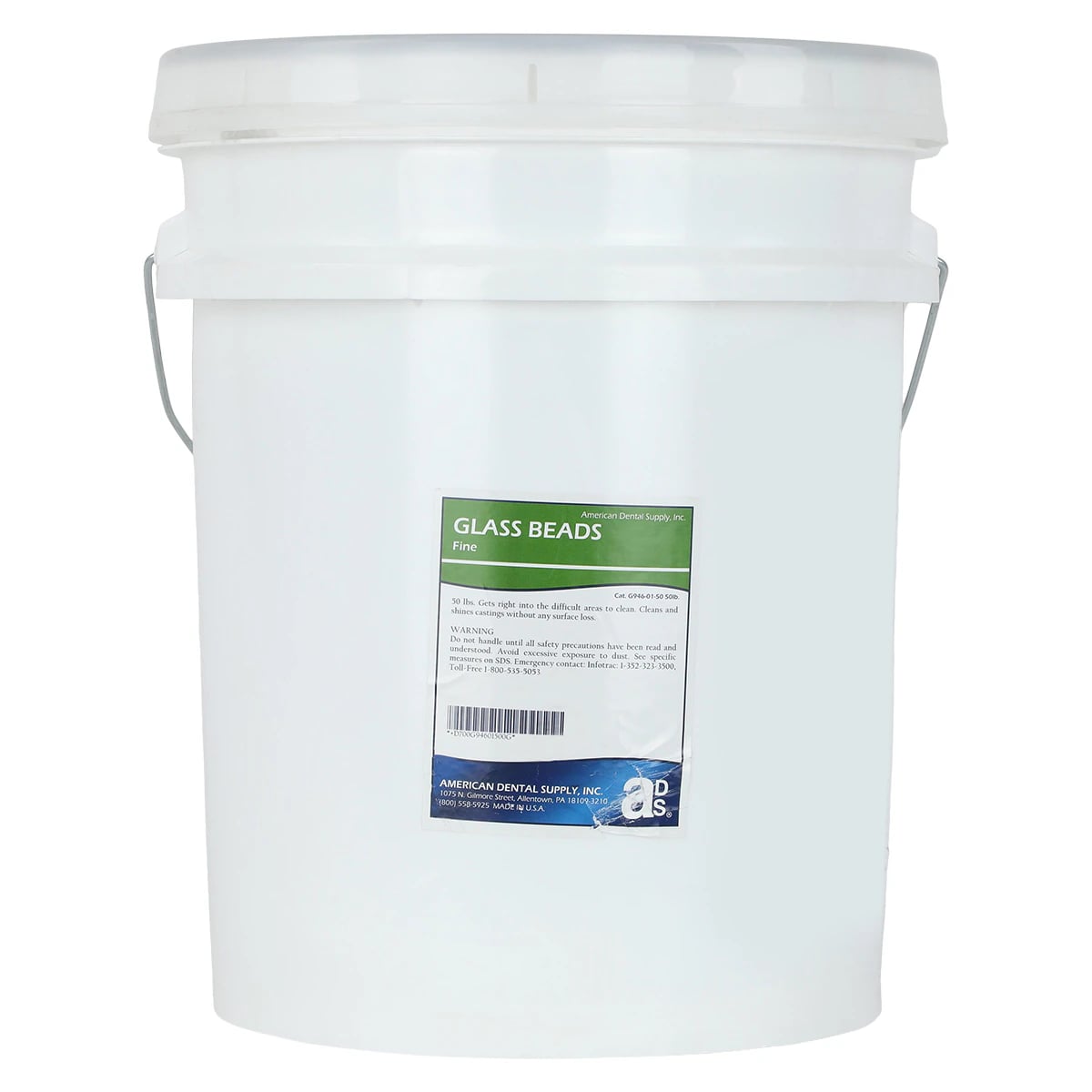 American Dental Supply Glass Beads Abrasives, Fine Grade, 50 lb