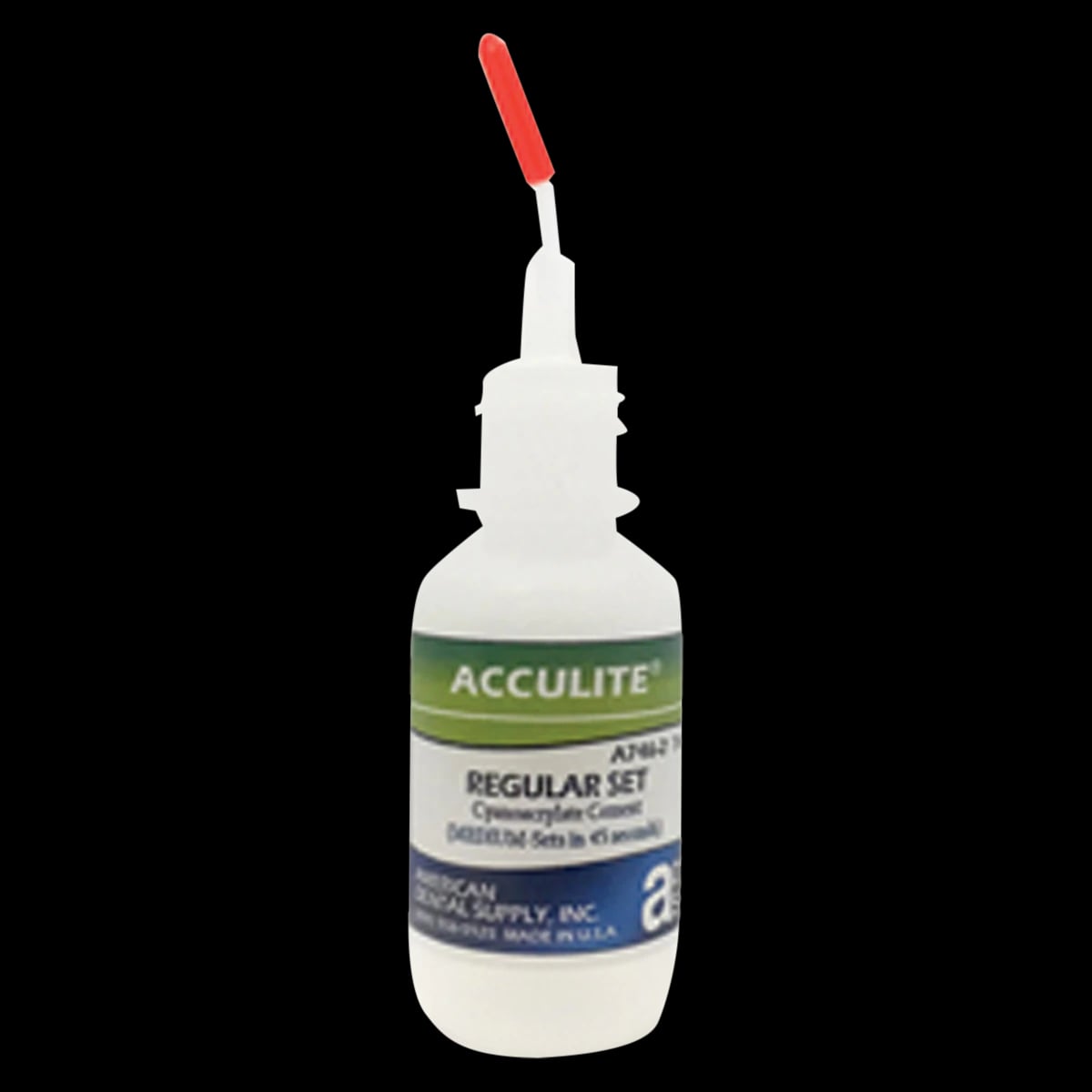 Acculite® Cyanoacrylate Adhesive Regular Set Formula, 0.5 oz Bottle with Pinpoint Applicator
