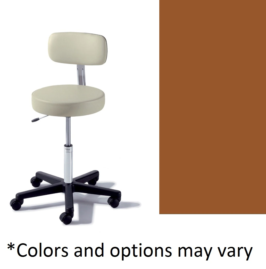 Midmark Ritter 273 UFree Basic Stool with Back, Ultrafree Spice, 225 lb Capacity