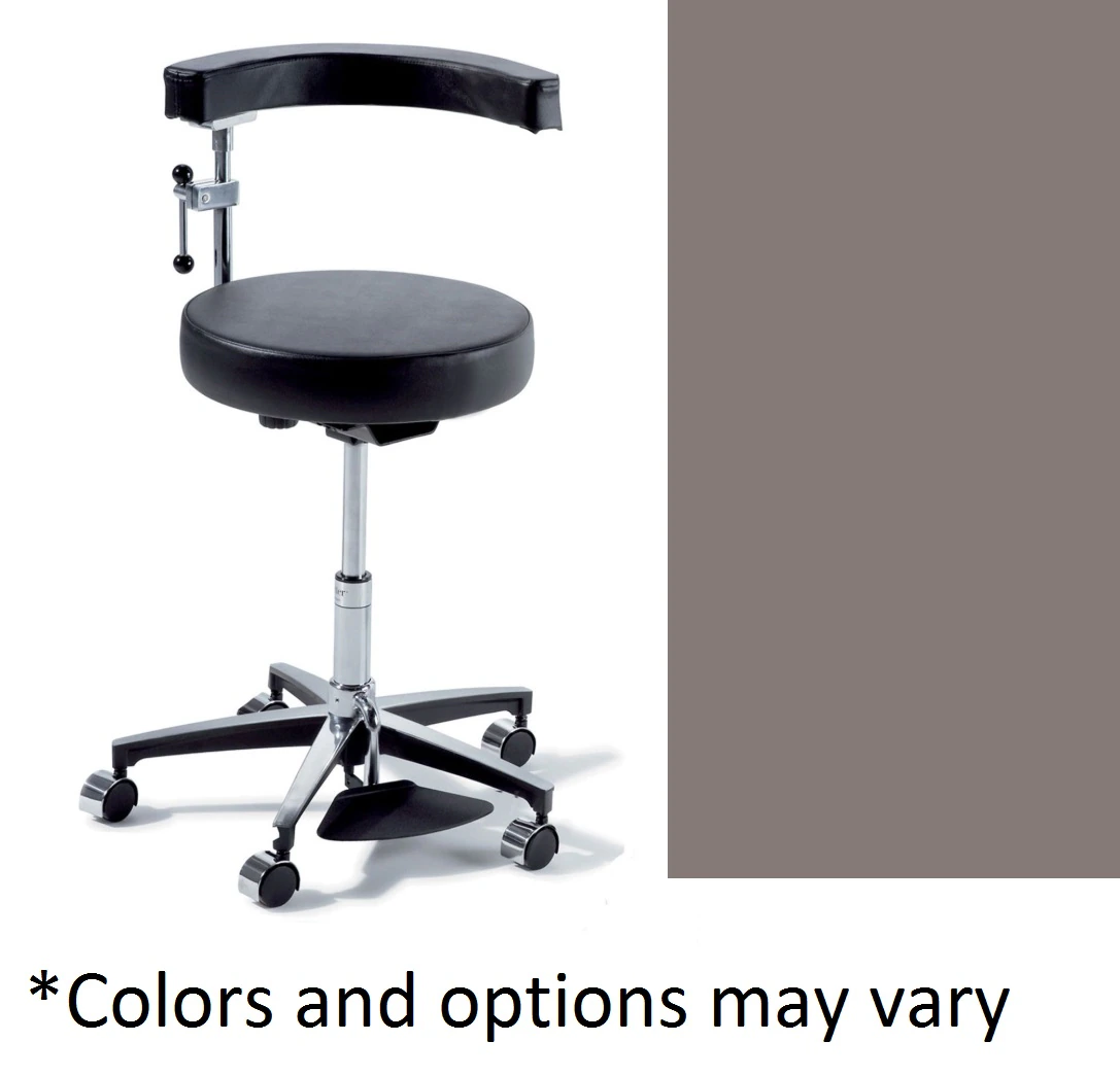 Midmark Ritter 278 UFree Basic Stool with Foot Ring, Ultrafree Latte, 225 lb Capacity