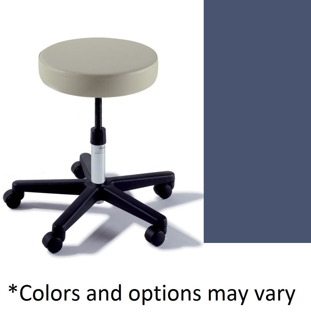 Midmark Ritter 270 Basic Stool, Manually Adjustable, Soothing Blue, 300 lb Capacity