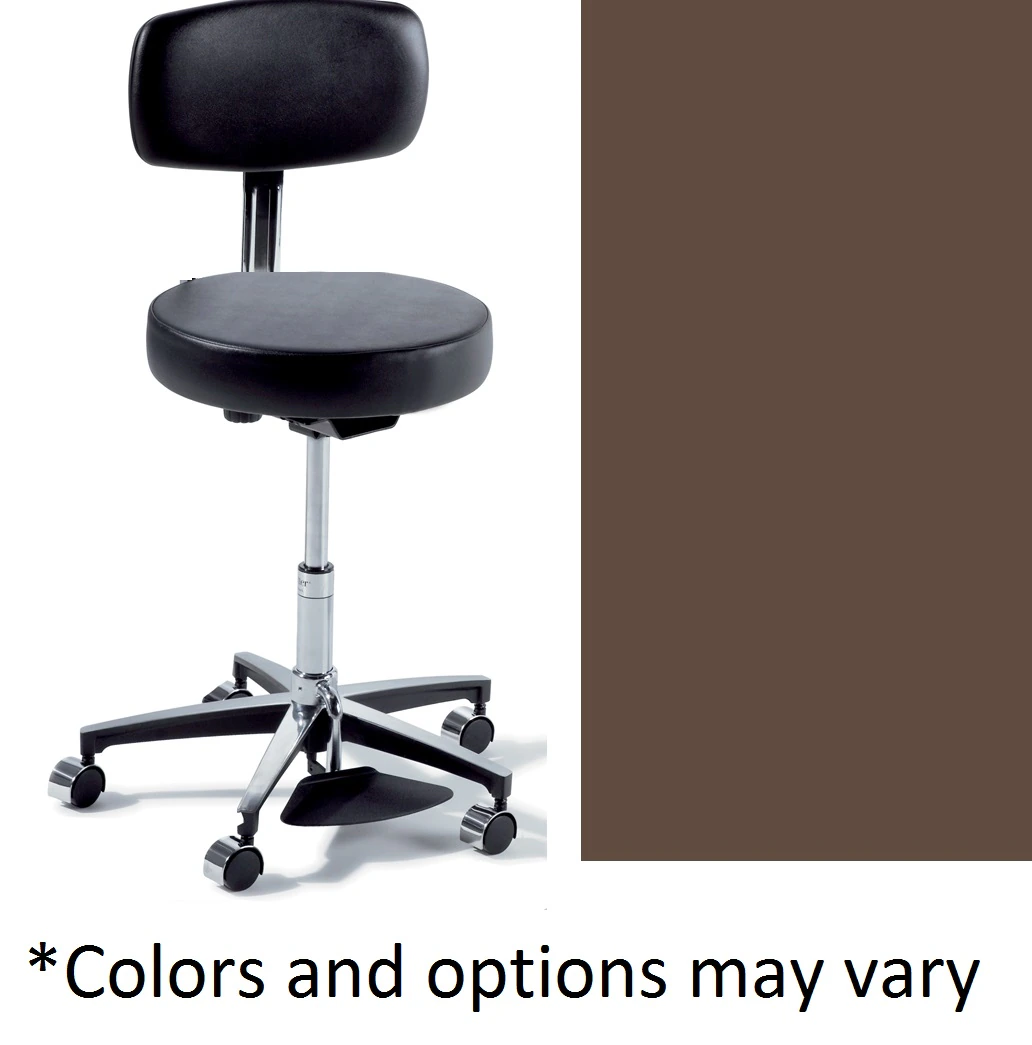 Midmark Ritter 277 UltraFree Exam Stool with Foot Ring, 225 lb Capacity