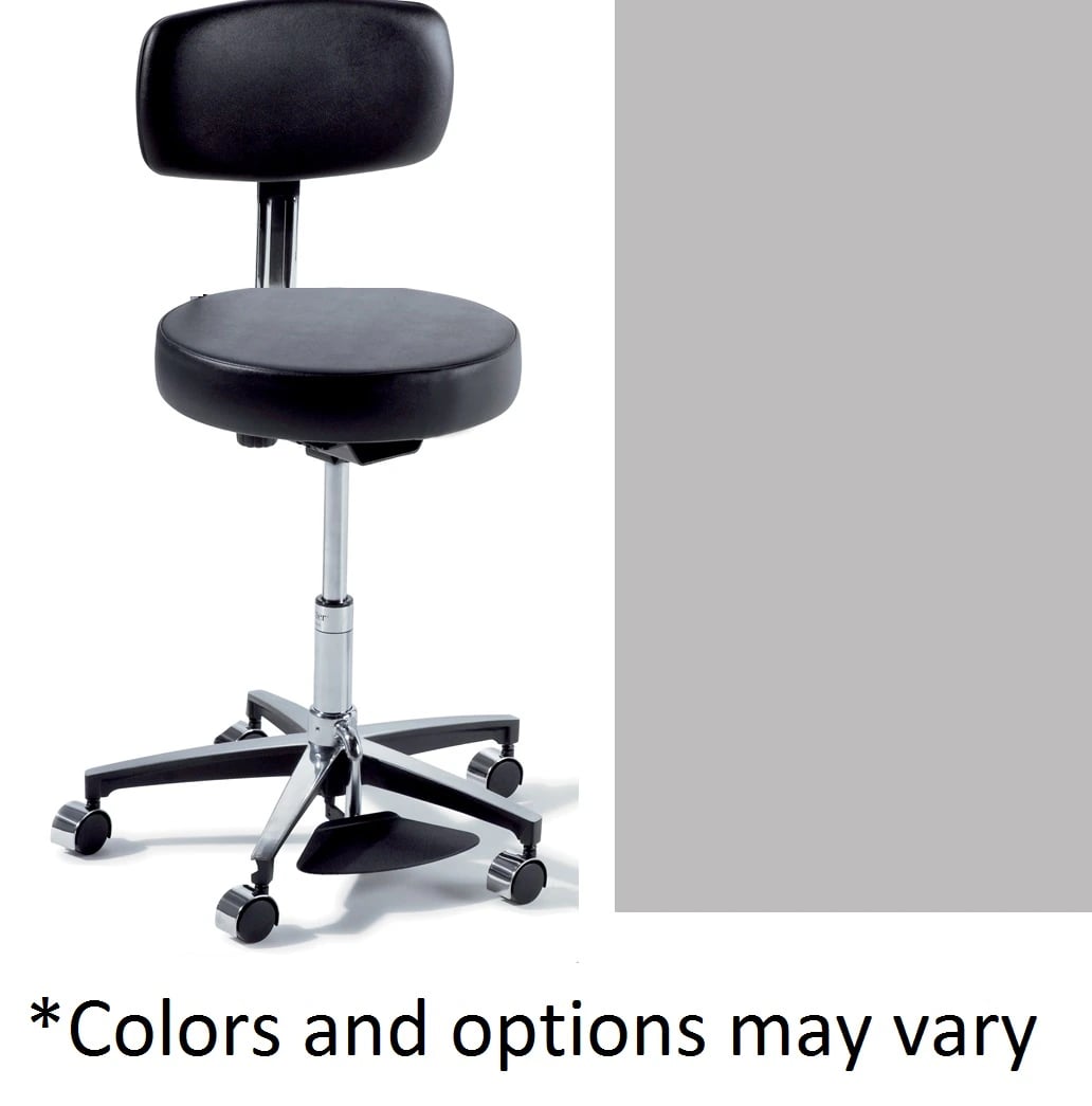 Midmark Ritter 277 UltraFree Exam Stool with Foot Ring, Stone
