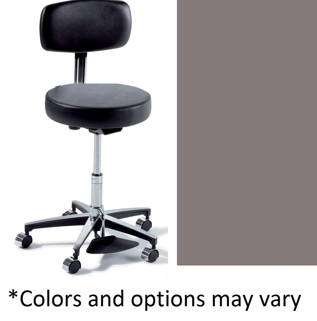 Midmark Ritter Classic Series 277 UltraFree Exam Stool with Foot Ring, Latte, 225 lb Capacity
