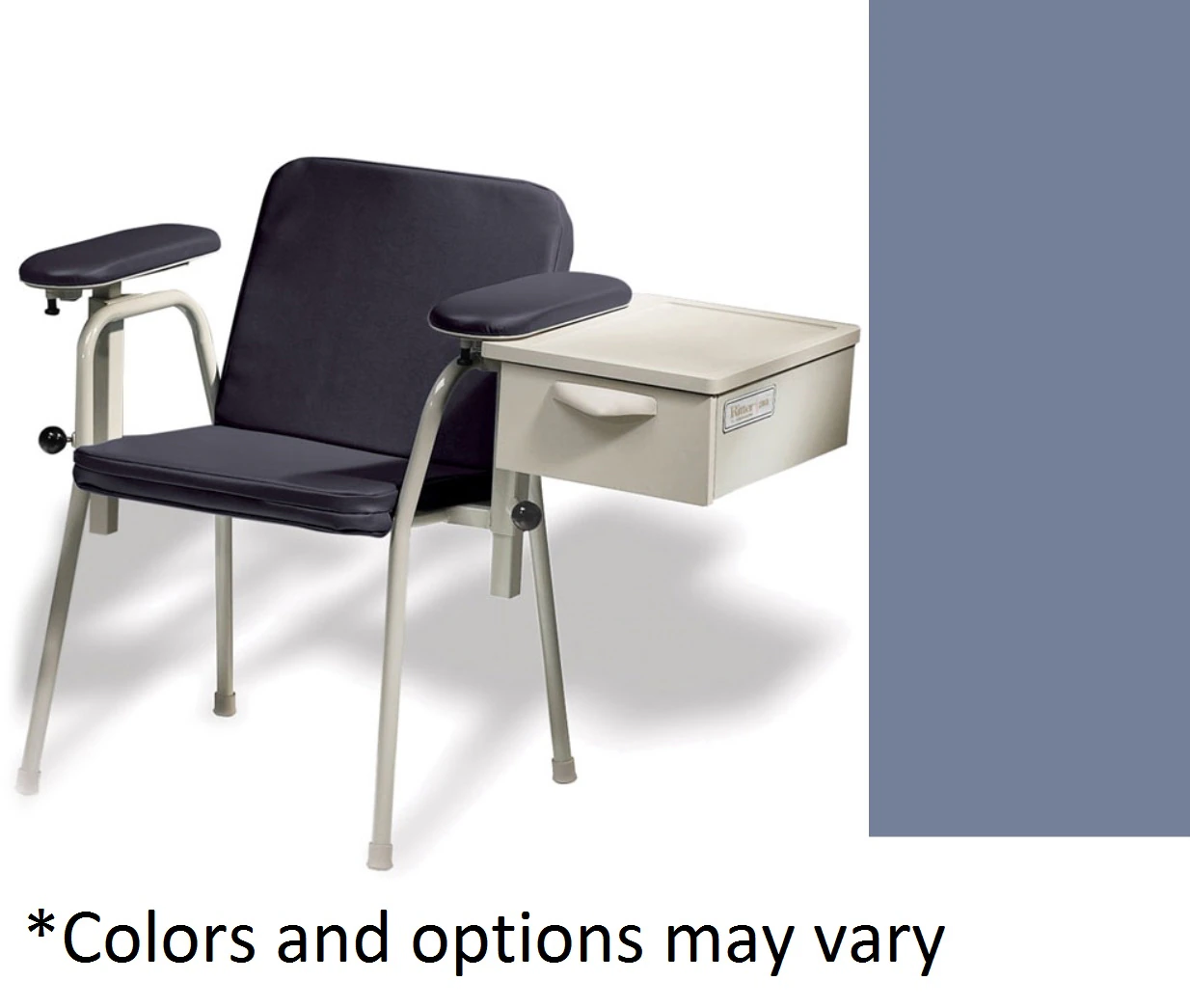 Midmark Ritter 281 Blood Drawing Chair with Side Delivery, Oasis, 400 lb Capacity