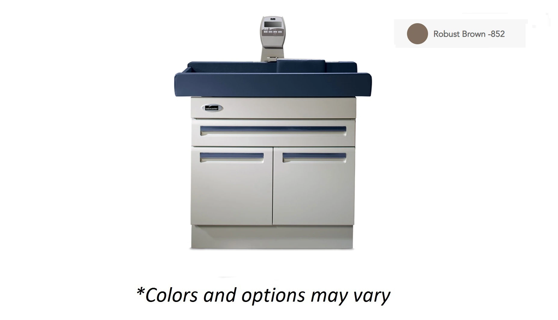 Midmark 640 Pediatric Exam Table with Scale, Robust Brown, 40 lb Capacity