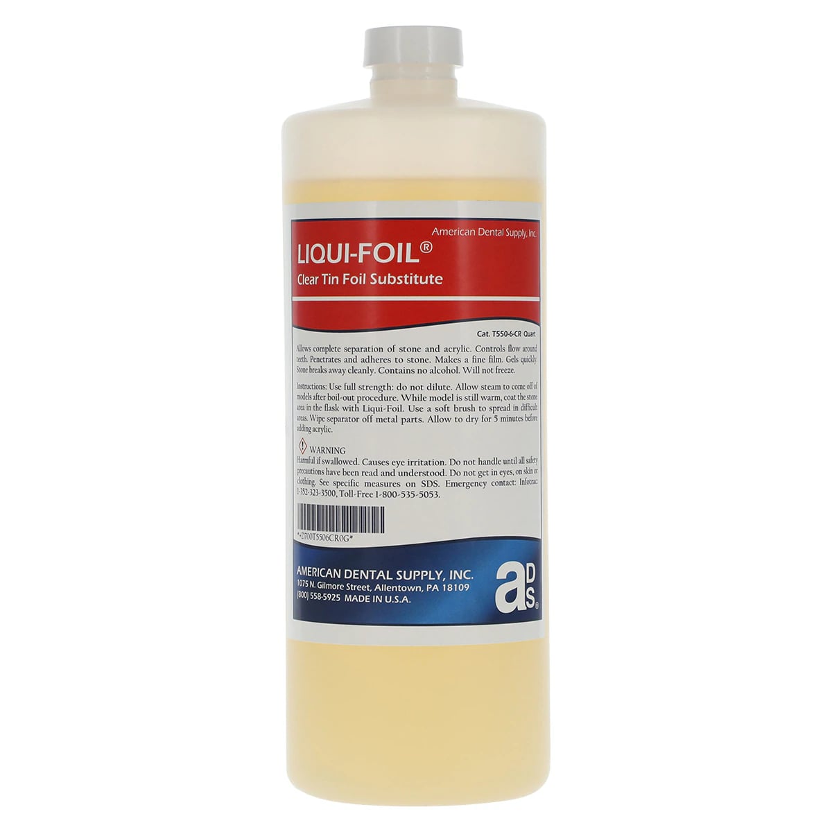 Liqui-Foil Tin Foil Substitute, Clear, 1 Quart Bottle