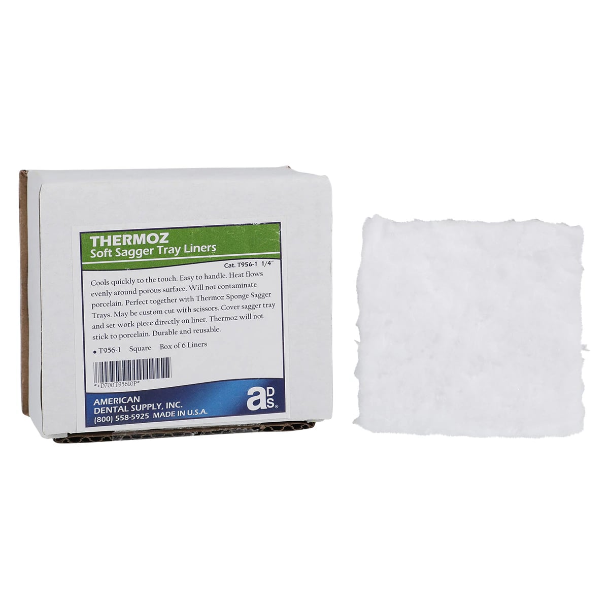 Thermoz Soft Sagger Tray Liner, 1/4" Square, 6/Pkg