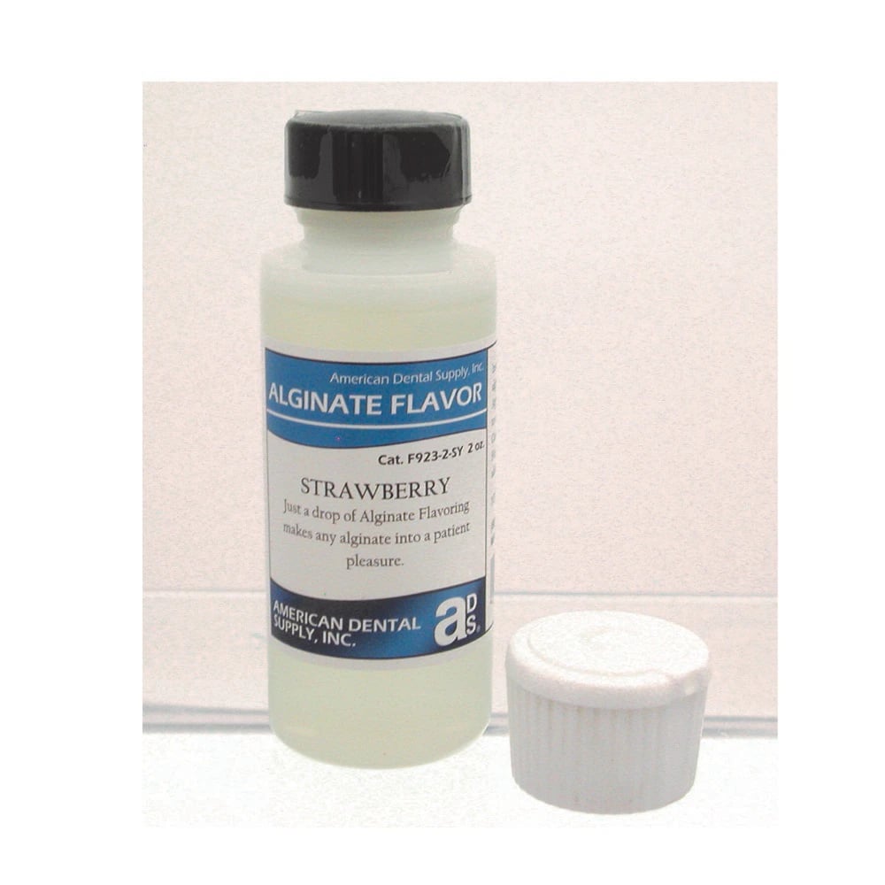 Alginate Flavor Drops, Strawberry, 2 oz Bottle