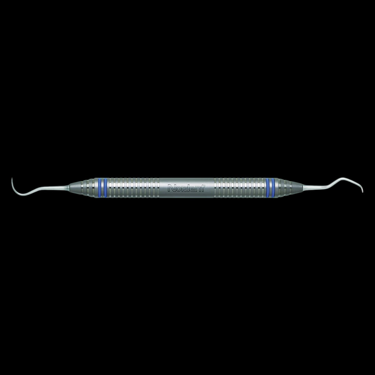 Nordent XDURA Scaler, Double-Ended, Anterior Sickle N5 / Contra-Angle Hoe #48, DuraLite ColorRings Handle, CENSN5-48
