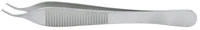 Miltex Adson Tissue Forceps, Angled, 1x2, 4-3/4", Stainless Steel, Each