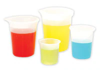 American Dental Supply Beaker Plastic with Lid, 400ml, Reusable, Heavy-Gauge Polypropylene