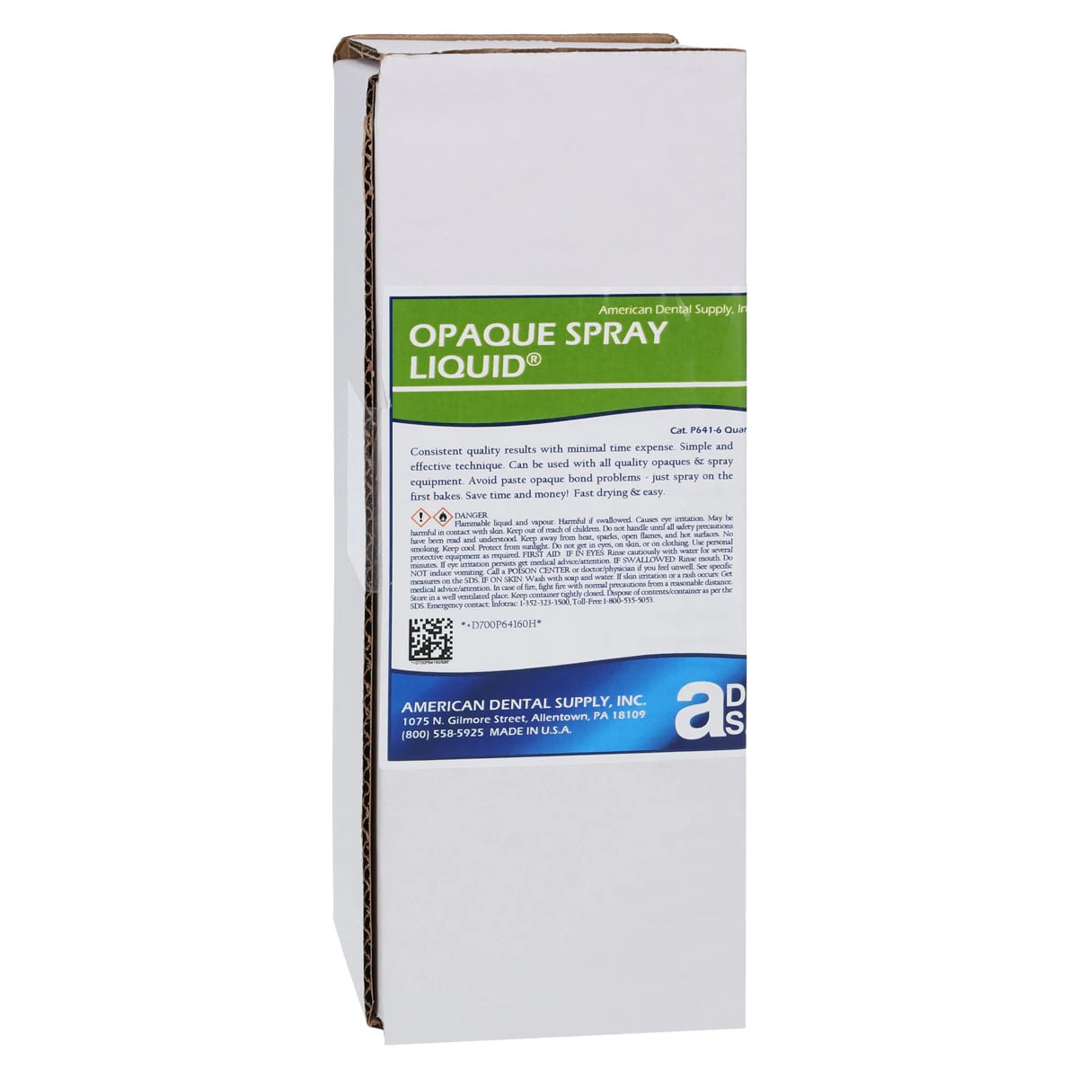 American Dental Supply Opaque Spray Liquid, 32 oz Bottle