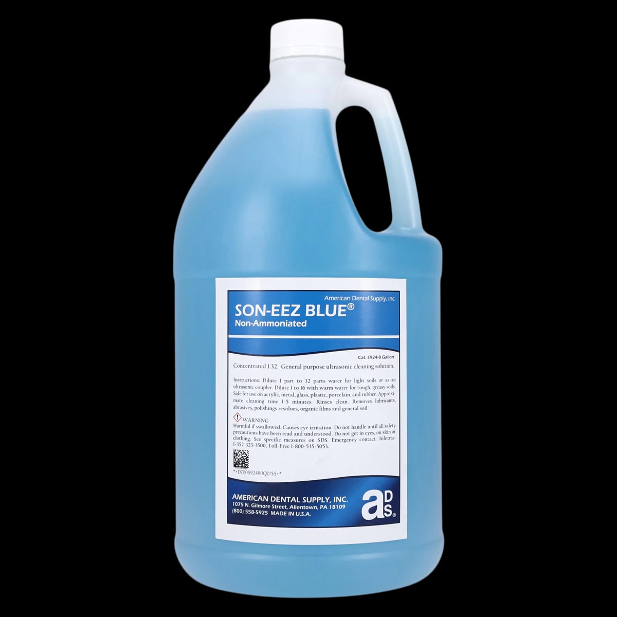 Son-Eez Blue® Ultrasonic Cleaner Concentrate, 1 Gallon Bottle
