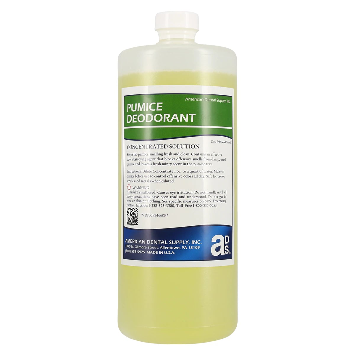 Pumice Deodorant and Deodorizer Refill Concentrate, Minty Aroma, 1 Quart (32 oz)