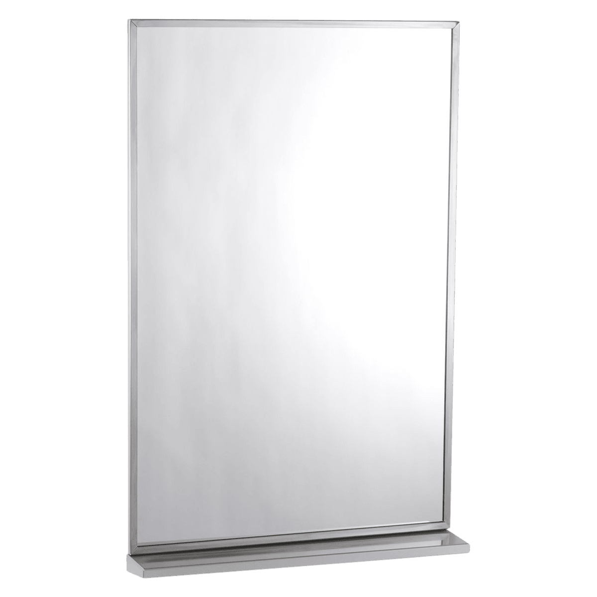 Bobrick Wall Mirror with Stainless Steel Shelf