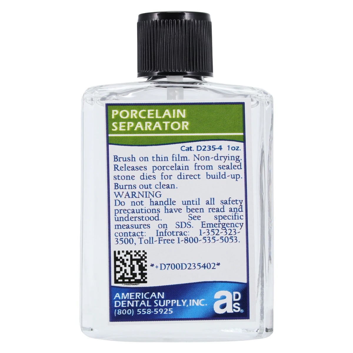 American Dental Supply Porcelain Separator Refill, 1 oz Bottle